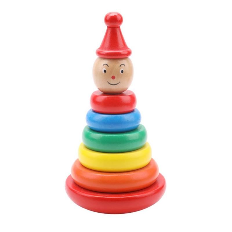 Educational Wooden Stacked Circle Toy-4