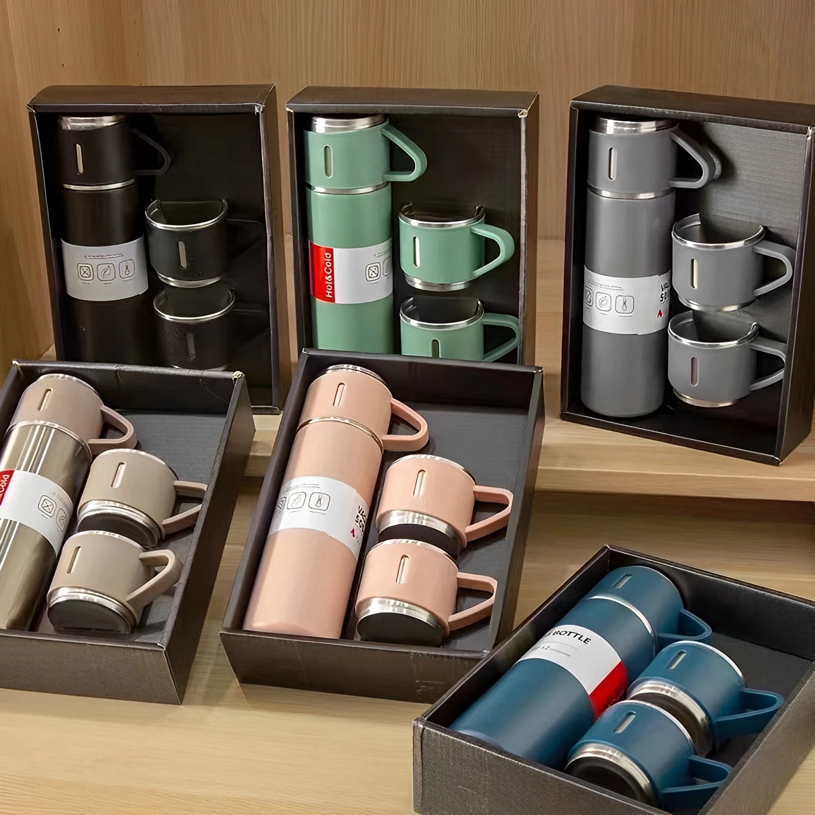 500ml Insulated Hot and Cold Tumbler Tea Thermos Stainless Steel Vacuum Flask Gift Set Box