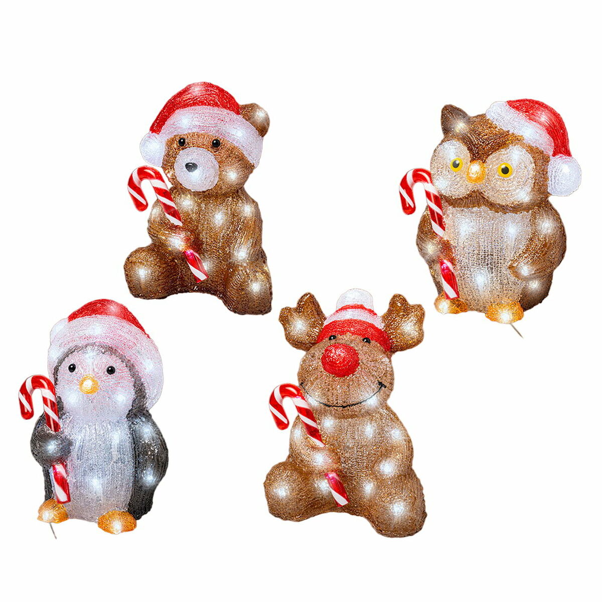 Decorative Garden Figure 491338 animals Christmas 17,8 x 17,2 x 23,5 cm-0
