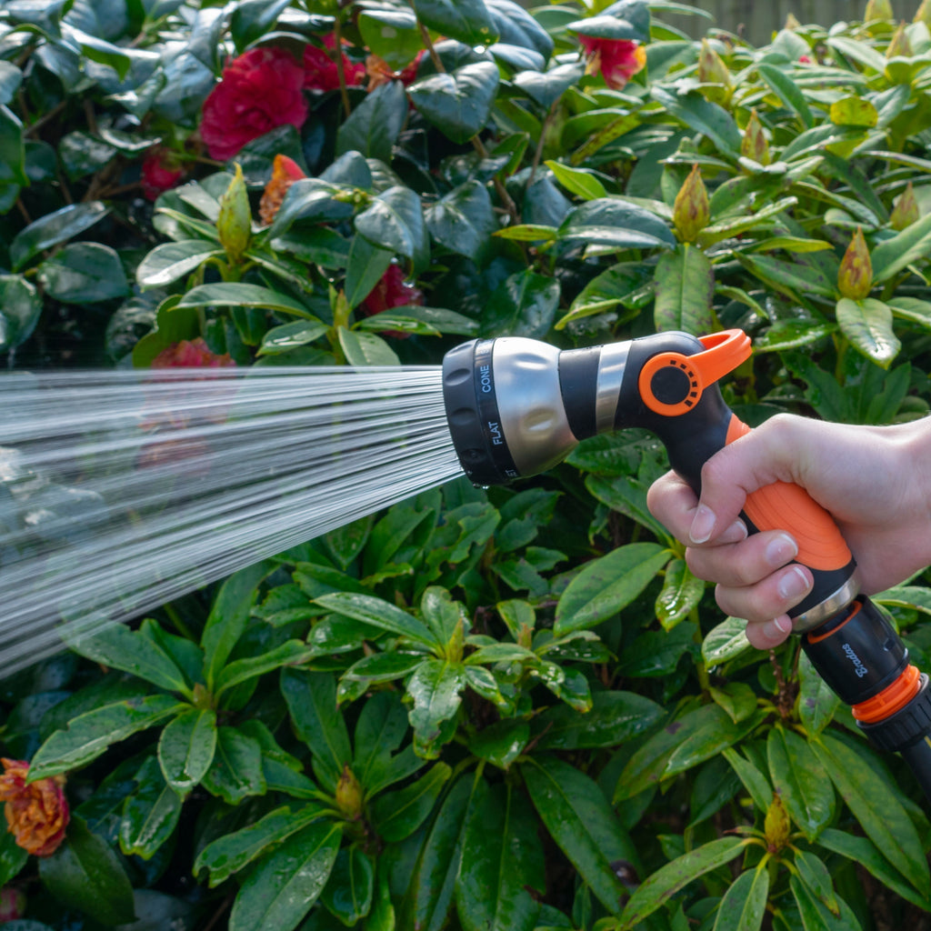 Hose Gun Water Sprayer 8-Pattern Multi-Function, Cost Wise Black/Orange-1