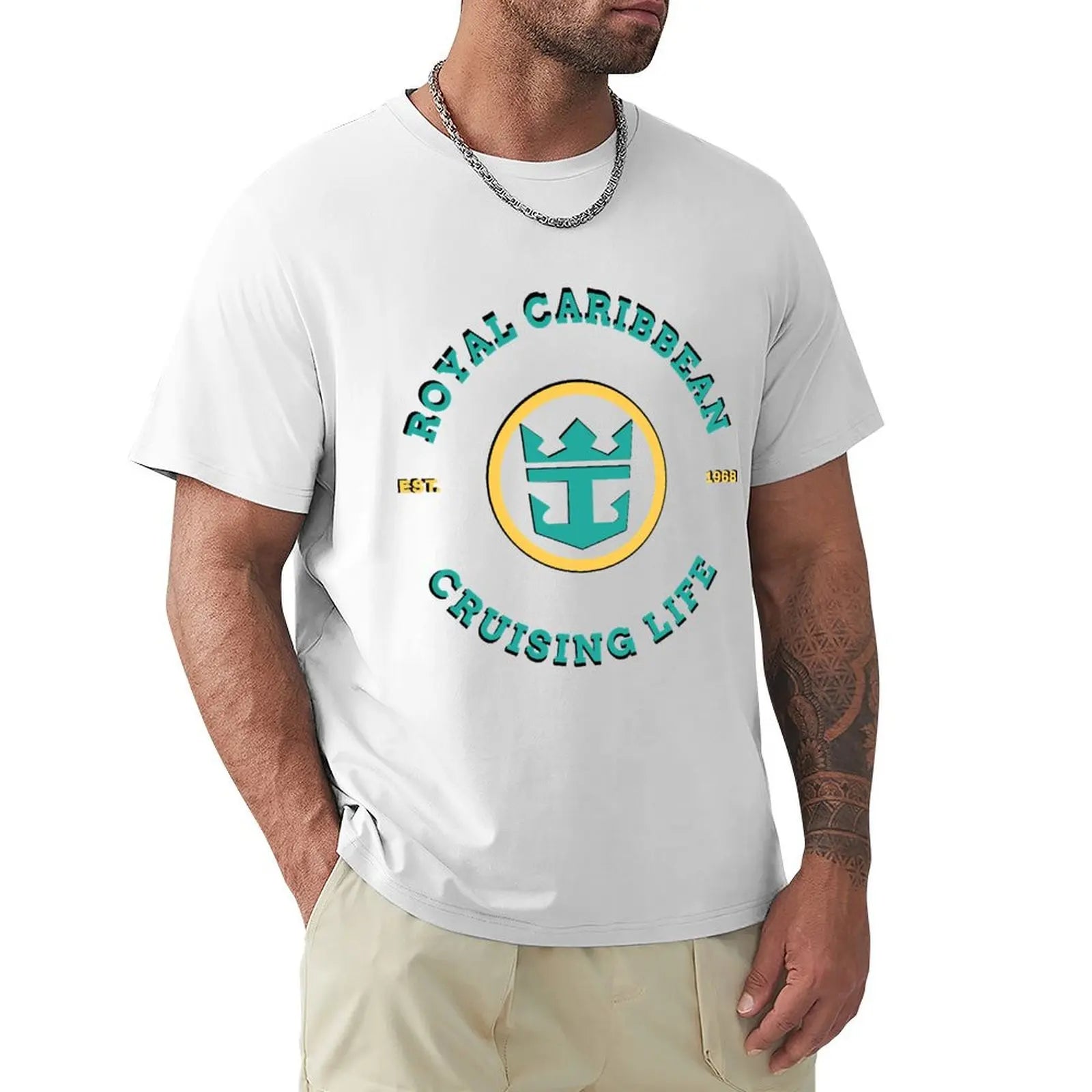 Royal Cruise Life On The Caribbean T-Shirt plus size tops shirts graphic vintage clothes blue lock workout shirts for men