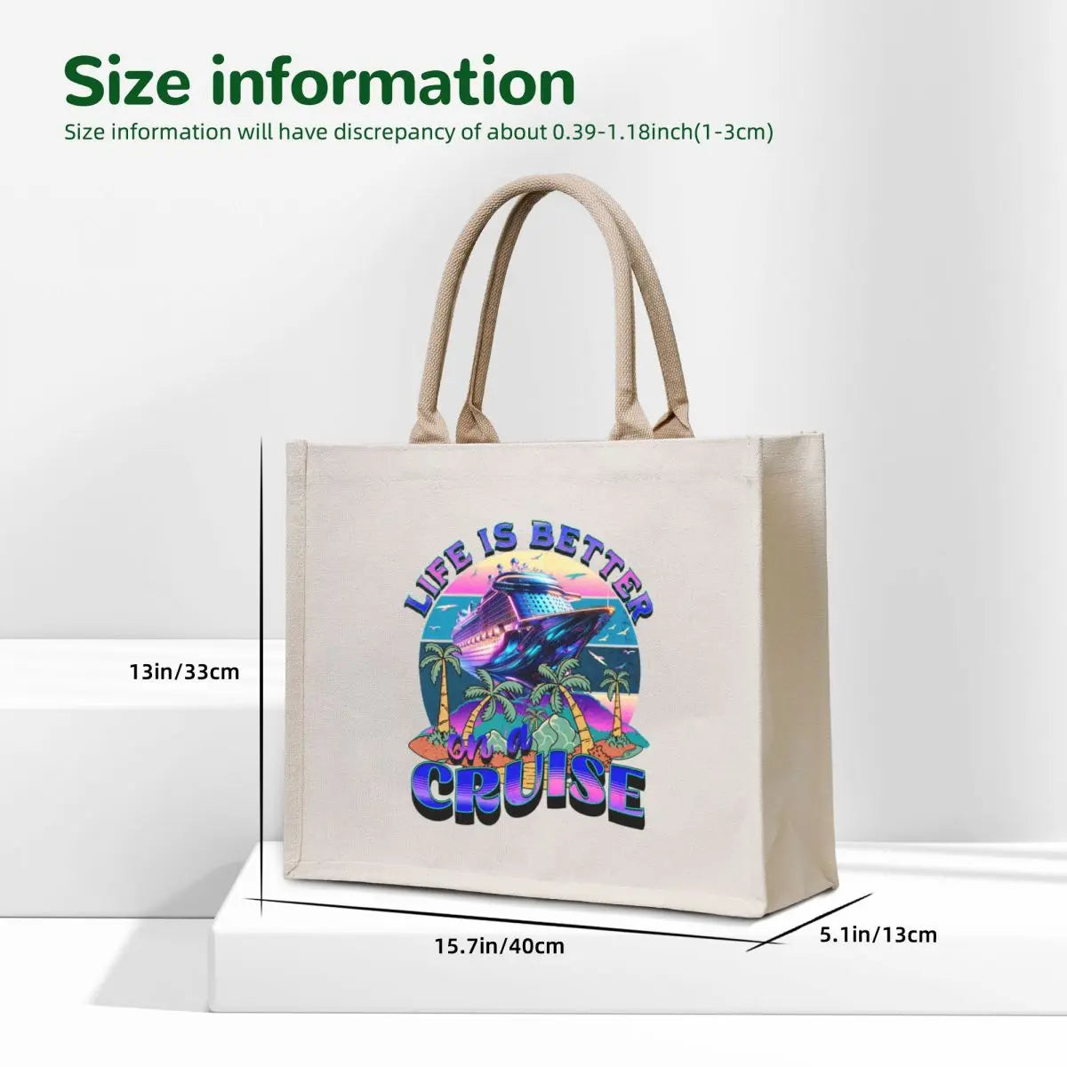 LIFE IS BETTER ON A CRUISE T-SHIRT Tote Bag hand bag Women bags bags luxury women