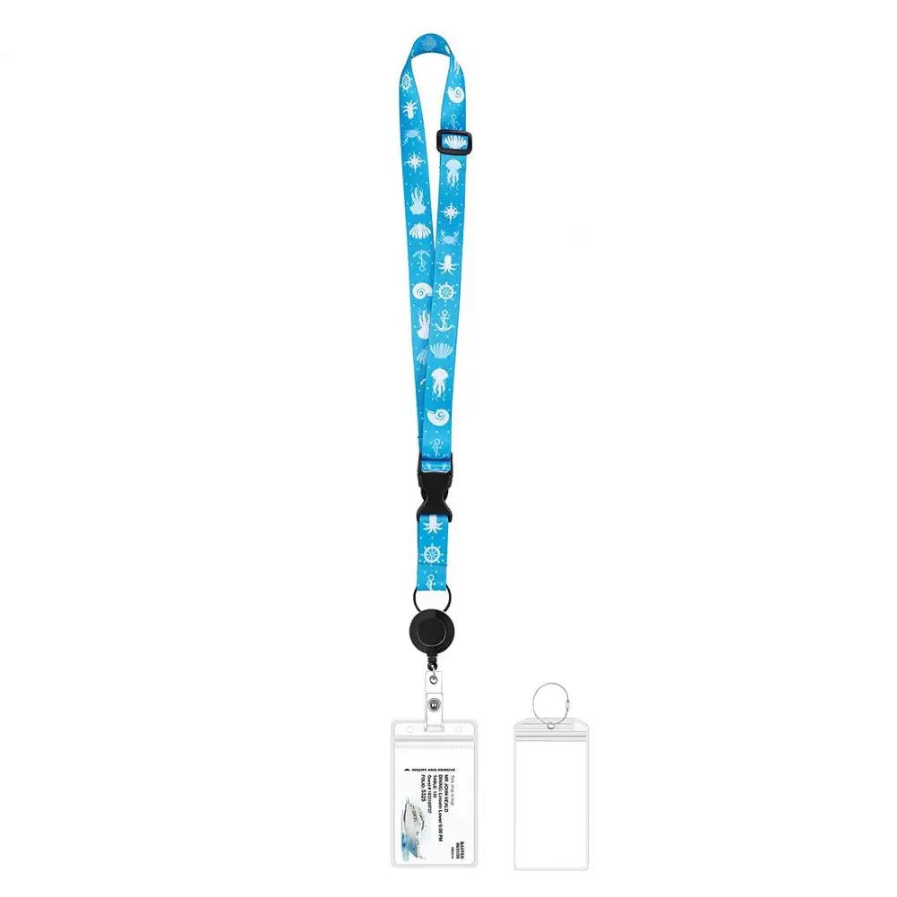 ID Card Holder with Luggage Tag Set Adjustable Lanyard Design Universal Widely Used Travel Badge Holder Cruise Ship Accessories