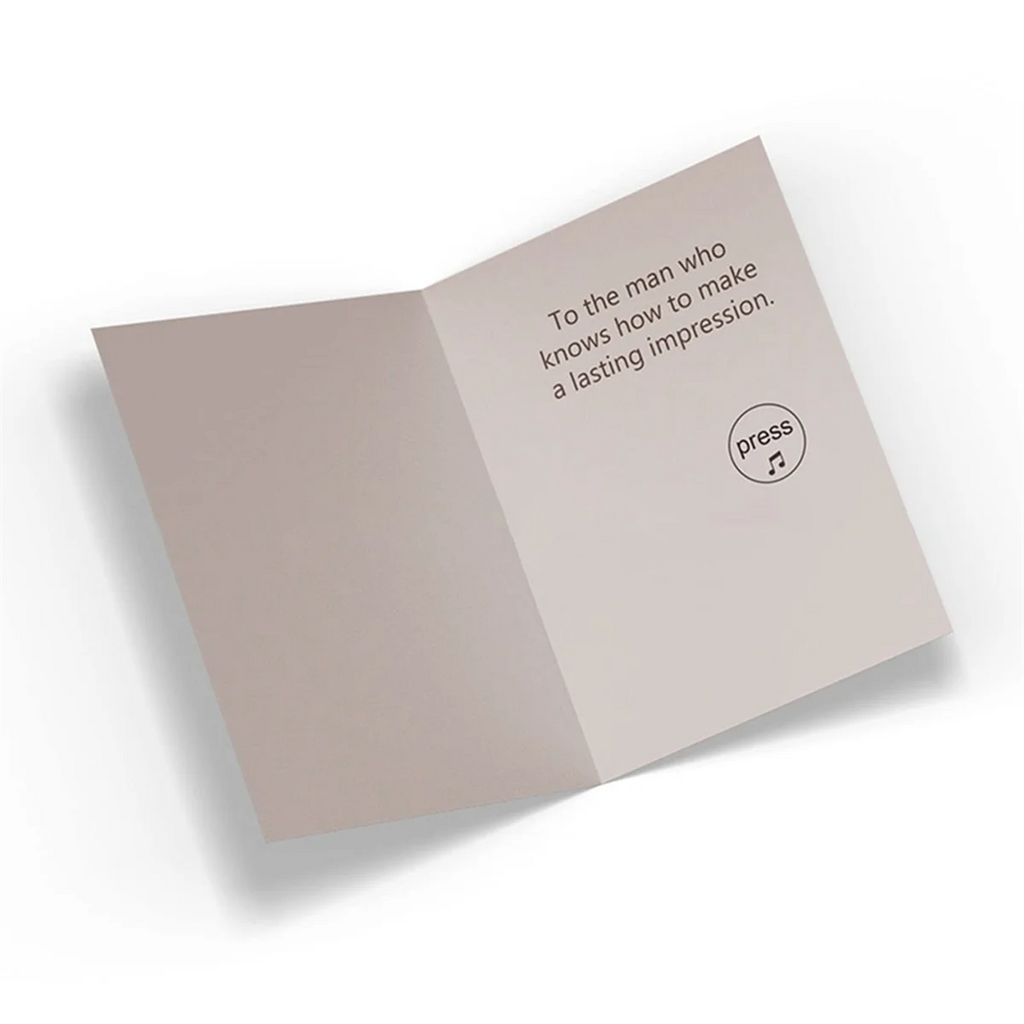 Happy Fathers Day Card Birthday Cards for Dad Spoof Gift Greeting Card Endless Fathers Day Farts with Glitter Card A