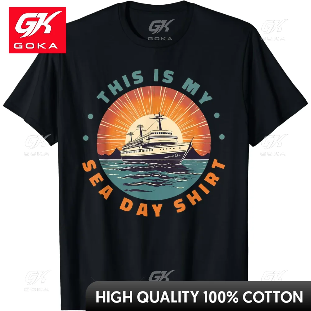 Living Life One Cruise At A Time Funny Cruise Ship Graphic Cotton T-Shirt Let's Go on An Adventure Tops Unisex Clothing  Camisas