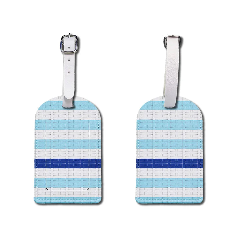 Luggage Tags with Privacy Cover PU Leather Cruise Ship Waterproof Tag Flowers Unique Suitcase Tags for Men Kids Women