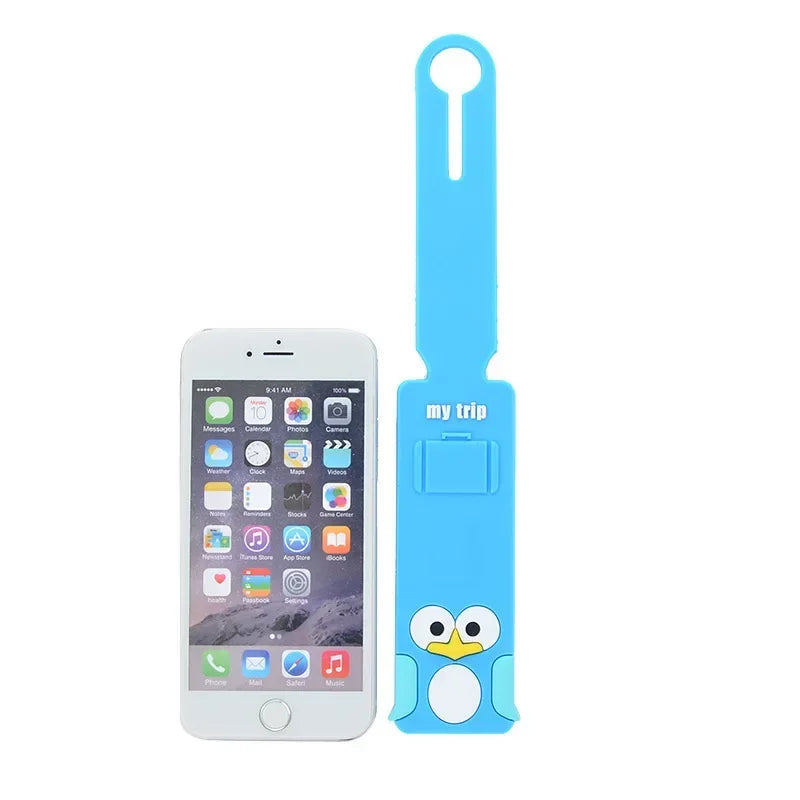 Cute Animals Fashion Travel Accessories  Strip Luggage Tag Silicone Suitcase ID Addres Holder Baggage Boarding Tag Portable Labe