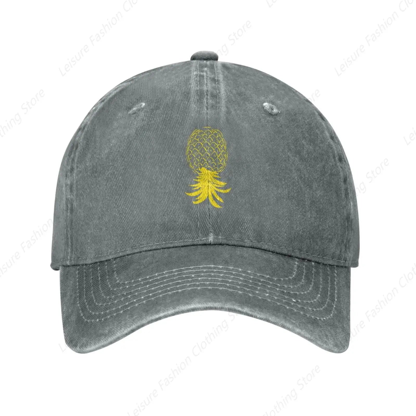 Plays Well With Others Funny Upside Down Pineapple Hat Dad Hat Baseball Cap For Men Women Adjustable Baseball Hats