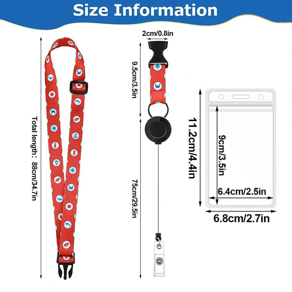 ID Card Holder with Luggage Tag Set Adjustable Lanyard Design Universal Widely Used Travel Badge Holder Cruise Ship Accessories
