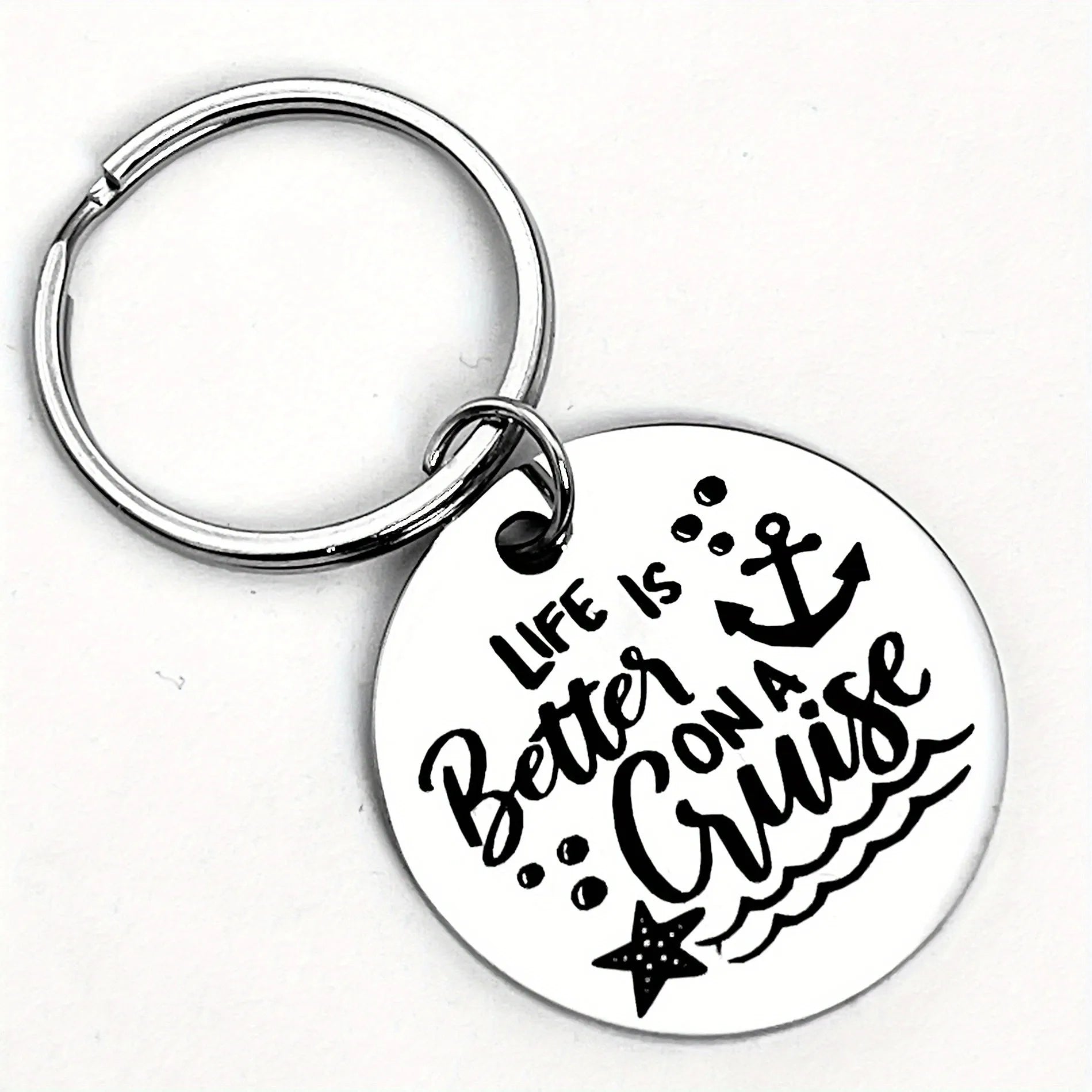 The best life is on cruise keychains, creative and unique gifts, perfect birthday gifts, and gifts for sailing enthusiasts