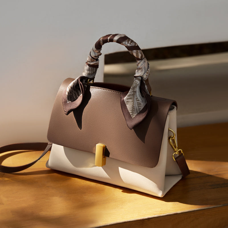 Chocolate Scarf Handbag-1