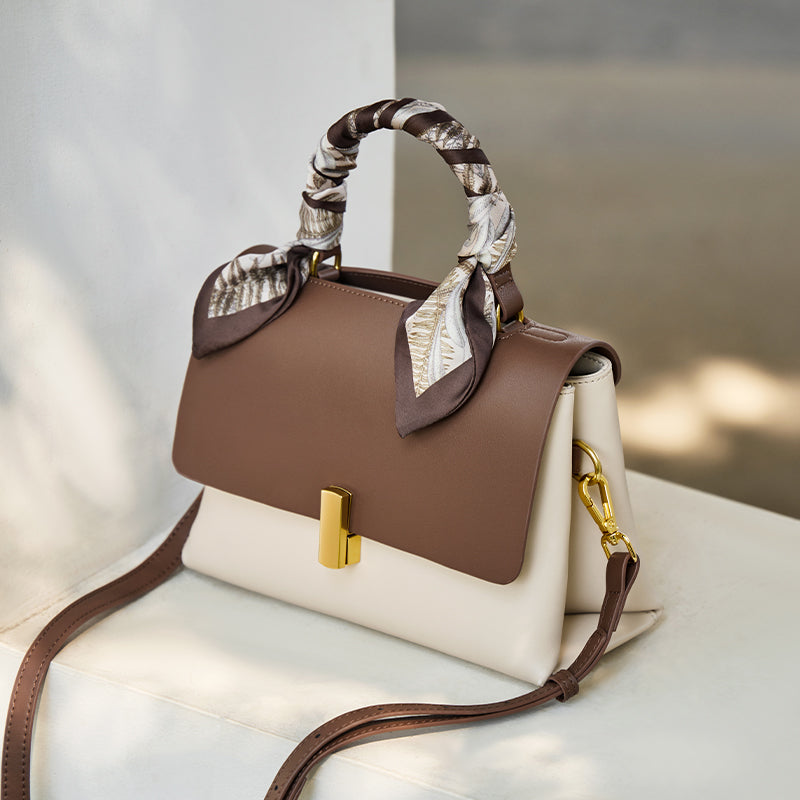 Chocolate Scarf Handbag-2