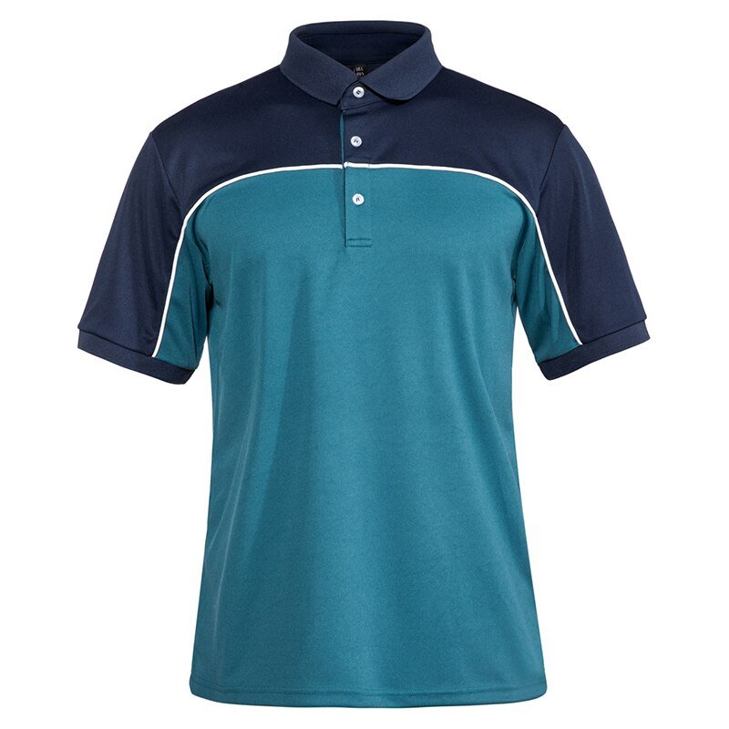 Color Block T-Shirts Mens Short Sleeve Polo Shirts Fashion Casual Golf Polos Business Tee Shirts Button Down Polo Shirt-1
