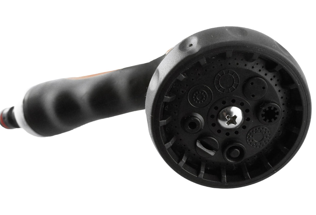 Hose Gun Water Sprayer 8-Pattern Multi-Function, Cost Wise Black/Orange-2