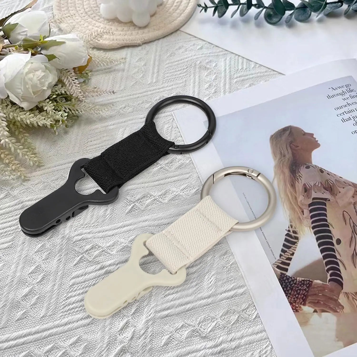 Travel Hat Clip, Outdoor Travel Multifunctional Hat Clip, Portable Backpack Clip, Hat Storage Clip, Sun Hat Hanging Bag Anti-Lost Clip, Vacation Beach Pattern Essentials Travel Handbag Backpack Luggage Accessories