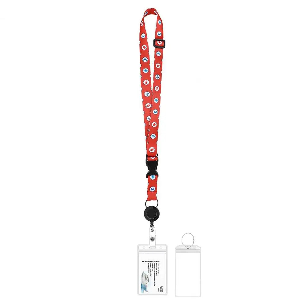 ID Card Holder with Luggage Tag Set Adjustable Lanyard Design Universal Widely Used Travel Badge Holder Cruise Ship Accessories