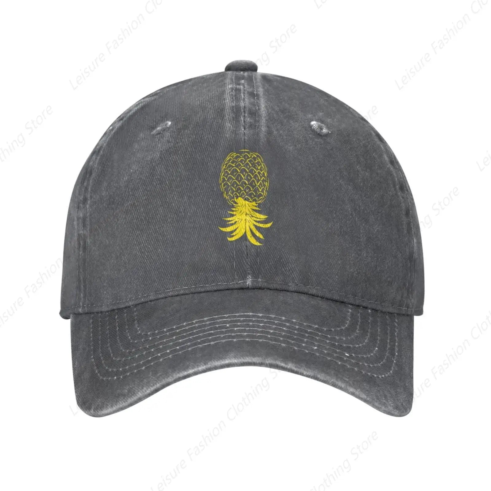 Plays Well With Others Funny Upside Down Pineapple Hat Dad Hat Baseball Cap For Men Women Adjustable Baseball Hats