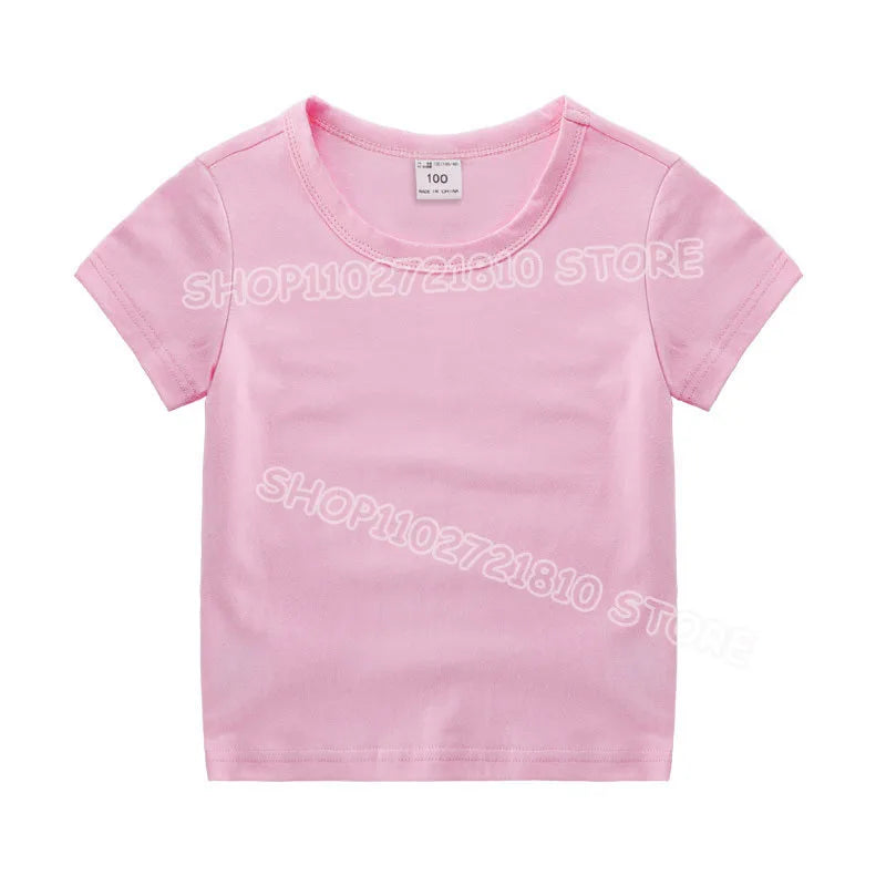 Stitch T-shirt Girls Round Neck Soft Fashion Clothes Cute Anime Figure Print Clothing Tops Kids Summer Pink Birthday Tee Gift