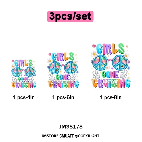 Hot Summer Holiday Boat Cruise Ship Life Salty Beach Family Island Trip Iron on DTF Transfer Stickers Ready to Press for Clothes