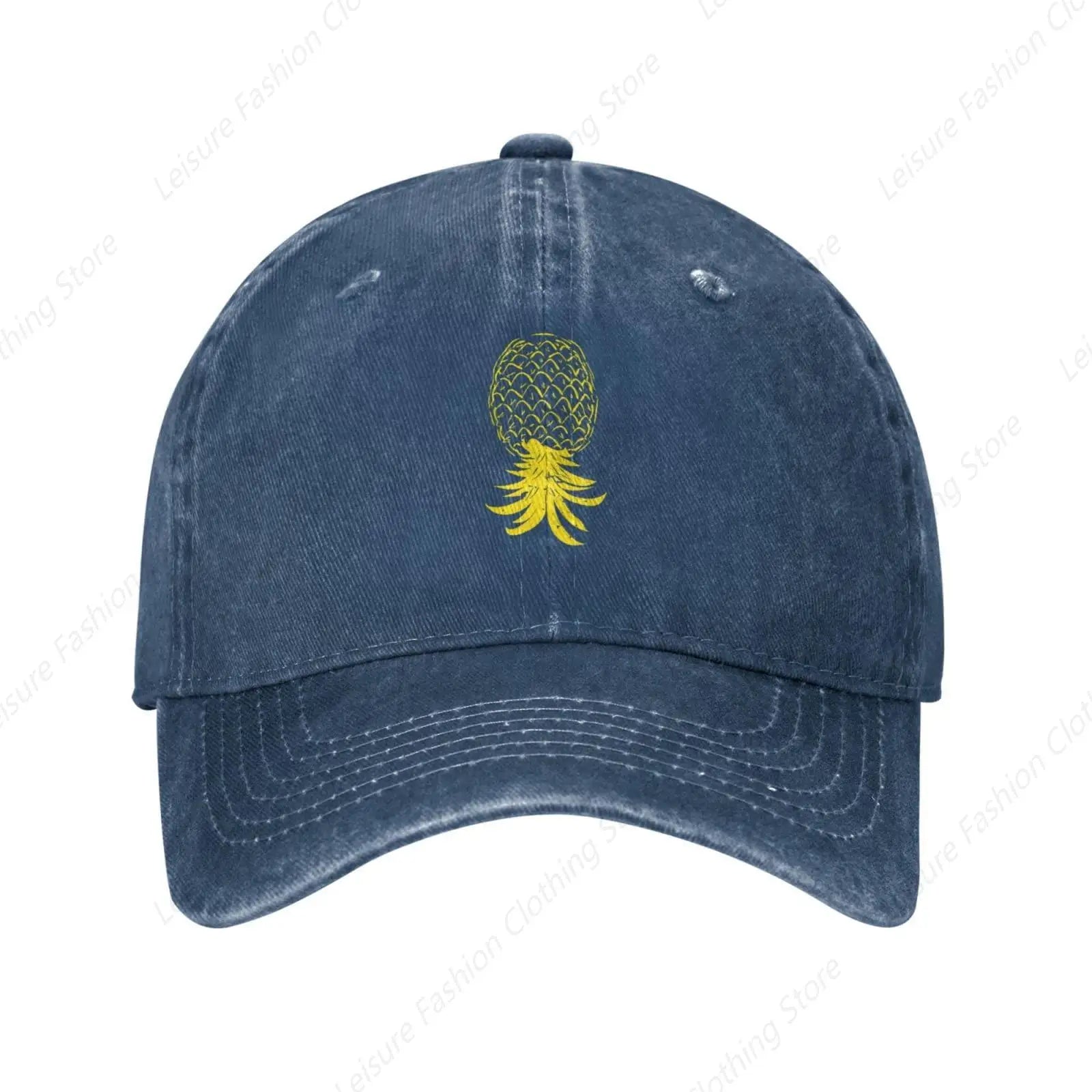 Plays Well With Others Funny Upside Down Pineapple Hat Dad Hat Baseball Cap For Men Women Adjustable Baseball Hats