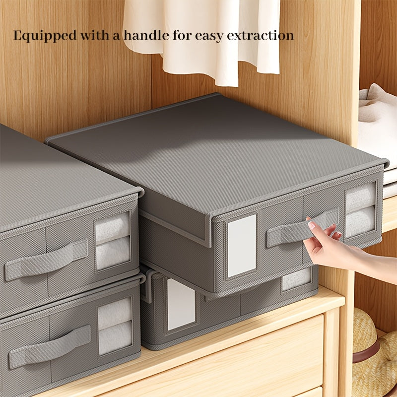 4pcs Bedding Set with Foldable Linen Storage Box-1