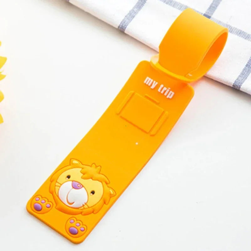 Cute Animals Fashion Travel Accessories  Strip Luggage Tag Silicone Suitcase ID Addres Holder Baggage Boarding Tag Portable Labe