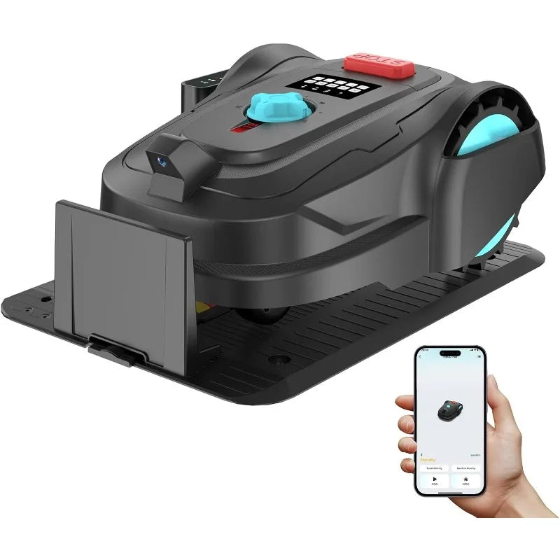 M800Plus Cordless Robot Lawn Mower With GPS + 3D Visual Navigation, Bow-Shaped Path Mowing, APP Control, 4.0Ah Automatic Robotic