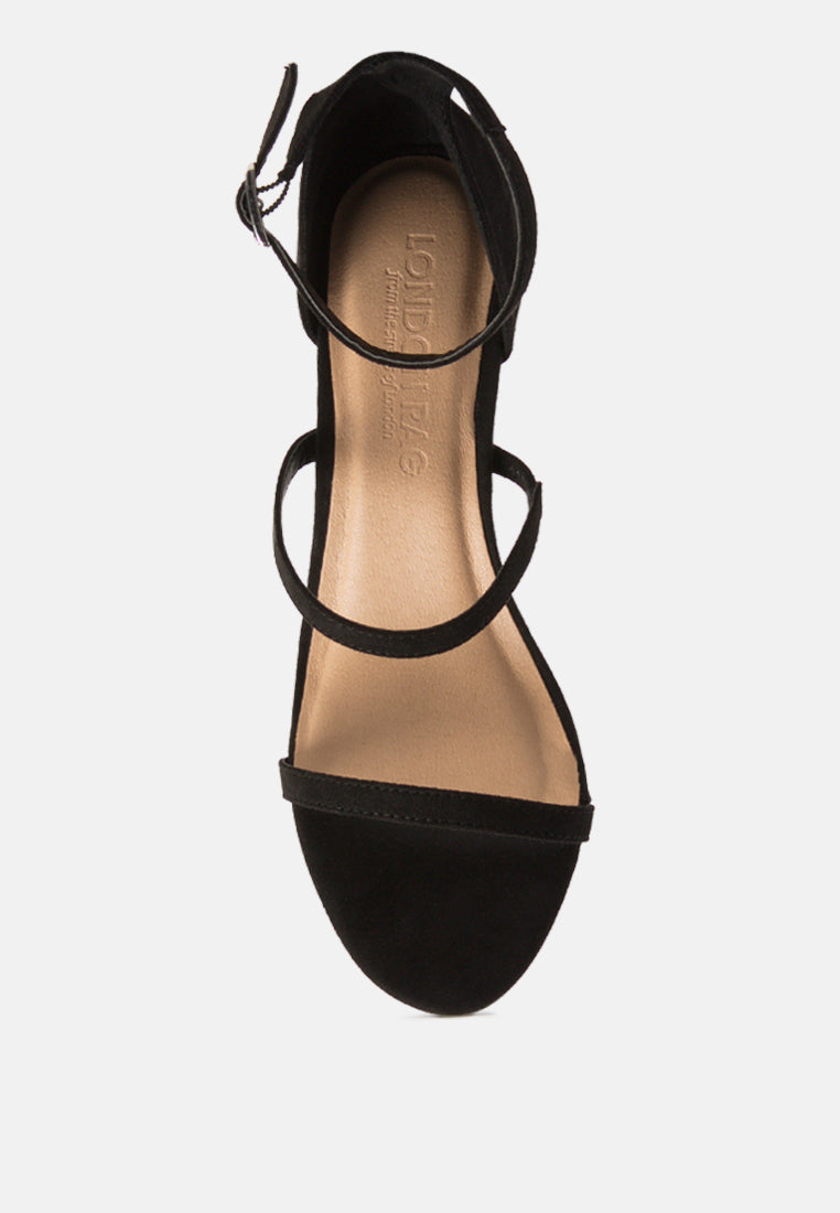 Kazaki Mid Heel Ankle Strap Sandals-3