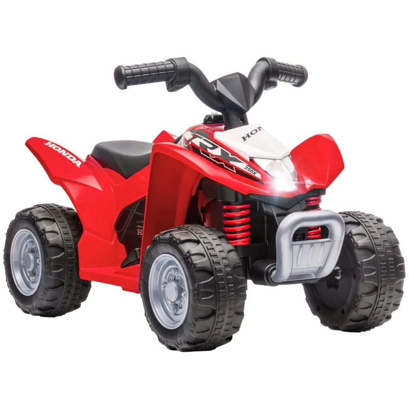 Honda Licensed Electric Ride on Quad Bike 6V ATV Ride On, 4 Pack, for 1.5-3 Years Red | AIYAPLAY-0