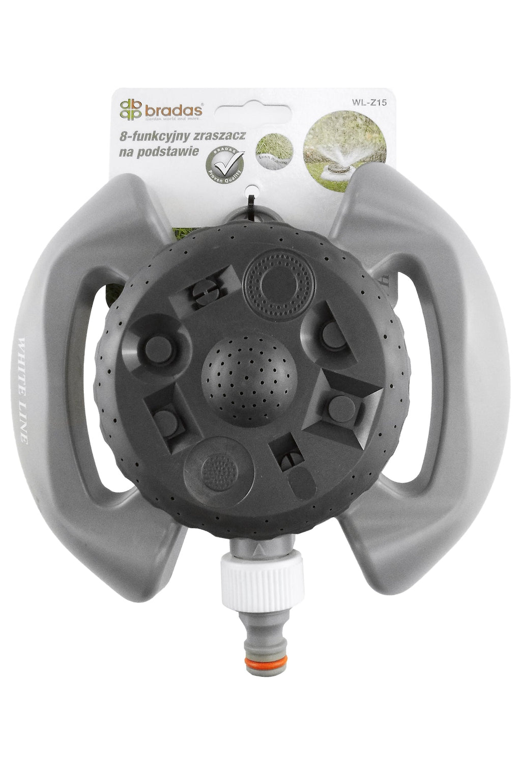 8-Pattern Static Lawn Sprinkler White Line-1