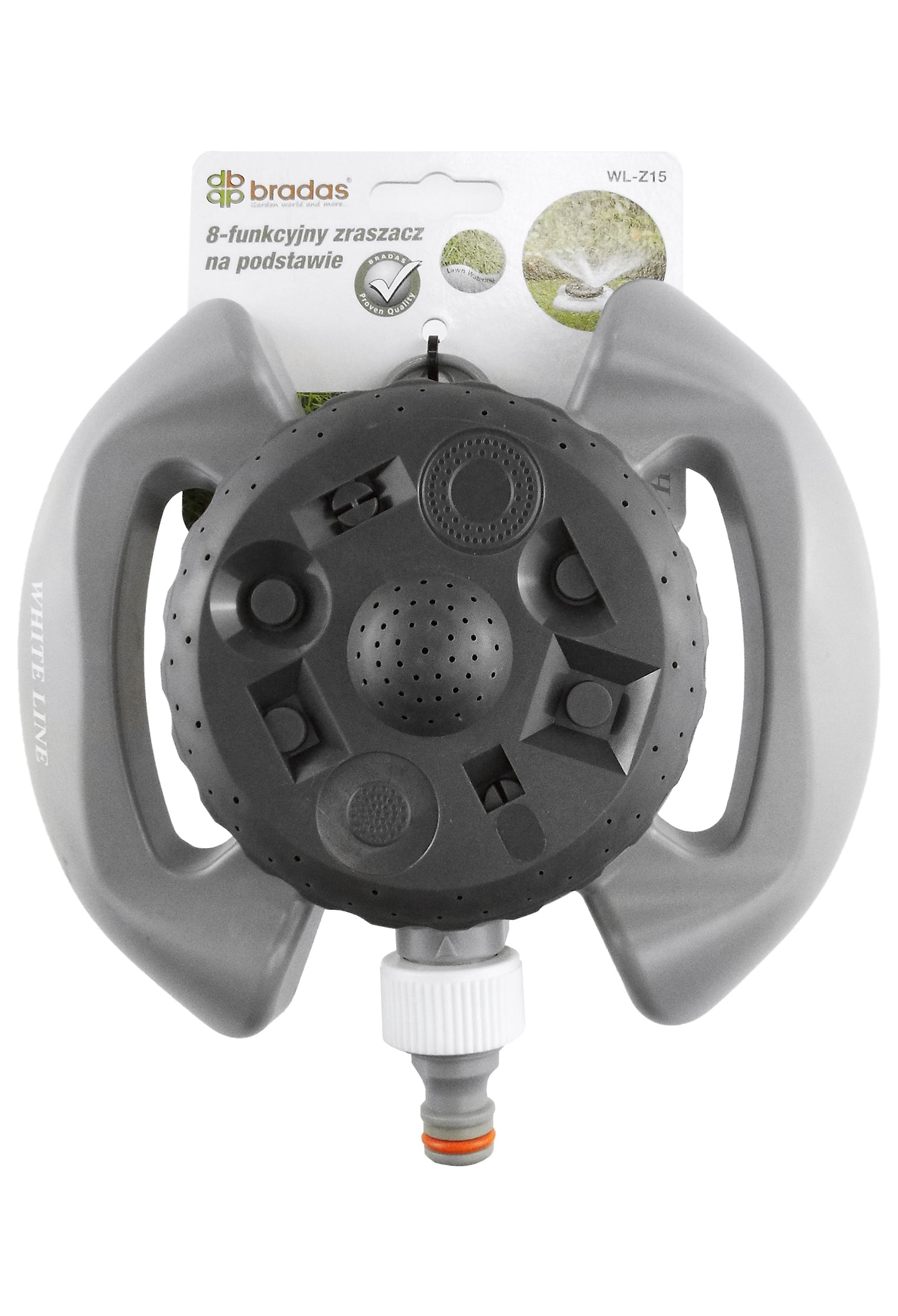 8-Pattern Static Lawn Sprinkler White Line-1