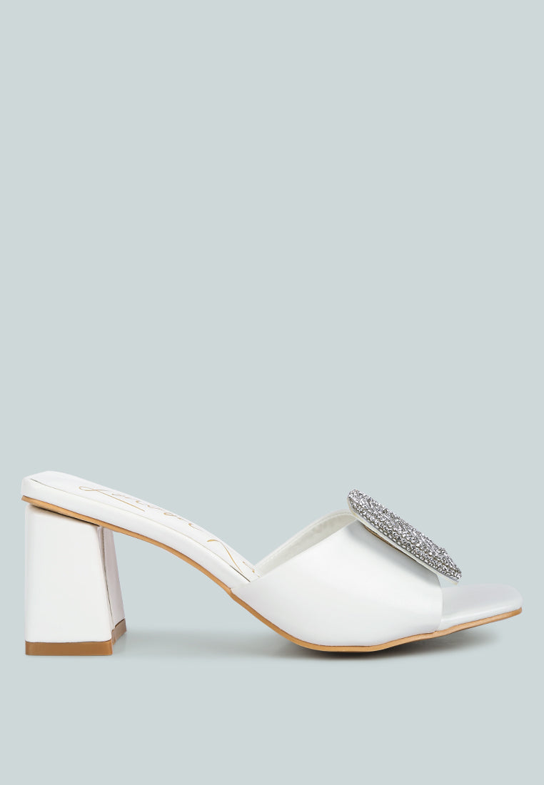 Naflah Rhinestone Embellished Slip On Sandals-0