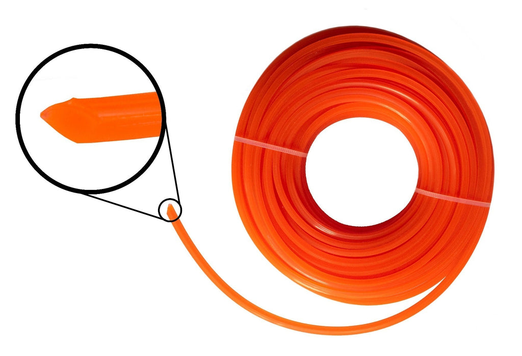 Strimmer Line Orange Square 2.7mm x 15m-3