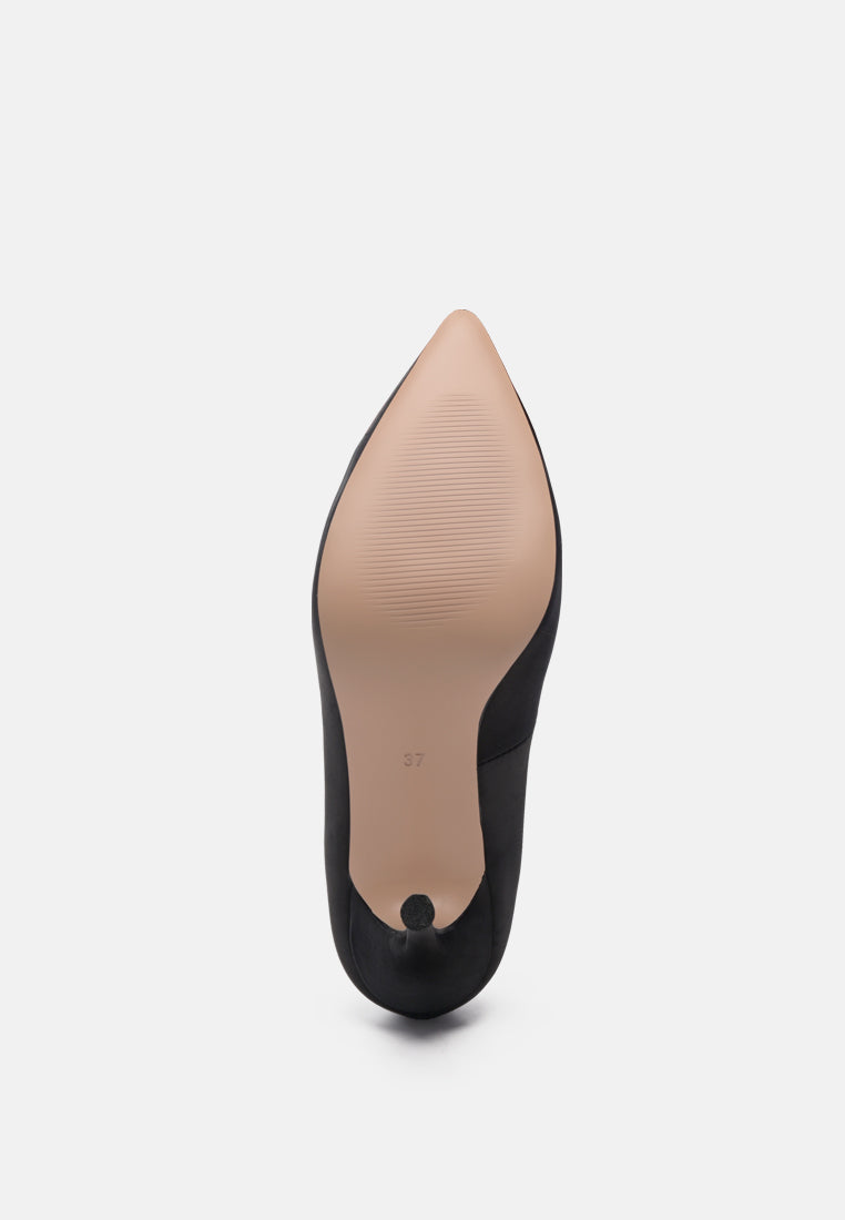 Prisca High Heel Brooch Detail Pumps-4