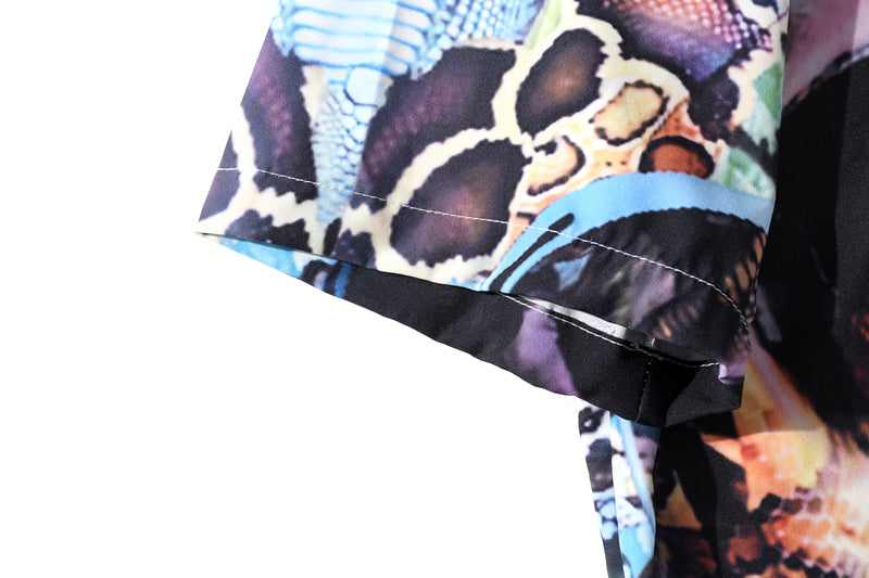 Summer Sunglasses Skull Print Beach Hawaiian Aloha Shirts Mens Casual Short Sleeve Shirt Male Fashion Shirts Top-3