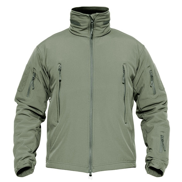 Winter Military Fleece Jacket Mens Soft shell Jacket Tactical Waterproof Army Jackets Coat Airsoft Clothing Windbreaker-3