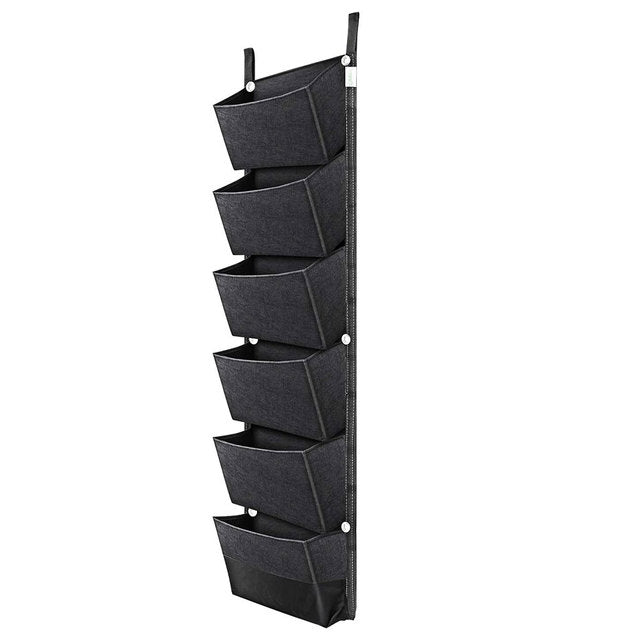 107X 30cm 6 Pocket Green Vertical Garden Planter Wall-mounted Planting Flower Grow Bag Vegetable Fruit Home Garden Supplies-1