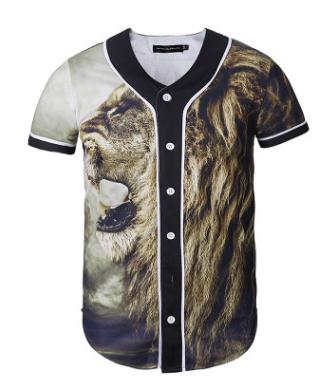 Short Sleeve T shirt Men Baseball Jersey Sport Slim Fit V Neck T-shirts Streetwear European Mens-5