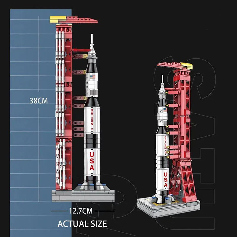 Apollo Rocket & Launch Pad 425pcs-2