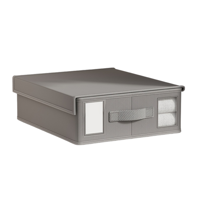 4pcs Bedding Set with Foldable Linen Storage Box-0