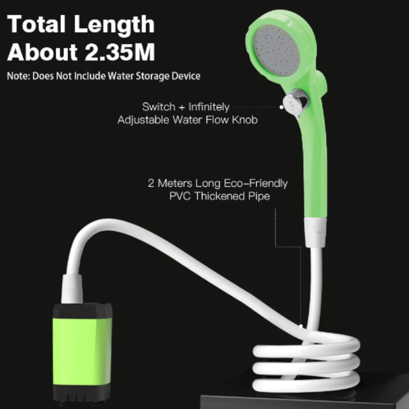 NNEOBA Portable Camping Shower Kit with Digital Display-2