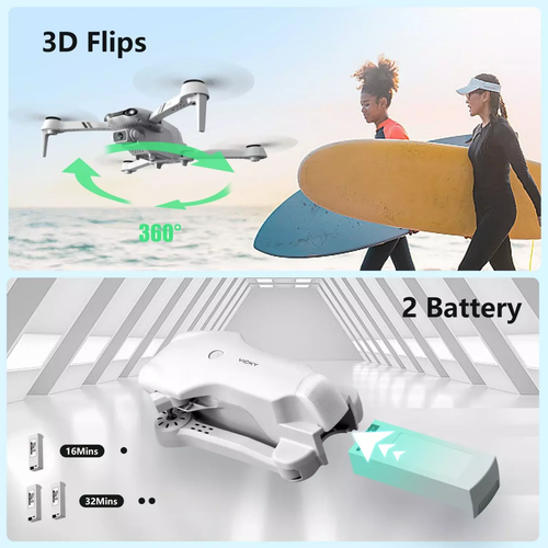 4DRC F10 Foldable Drone with Camera WIFI FPV for Adults,1080P HD FPV Live Video RC Quadcopter,Logistics is randomly sent by UPS/USPS