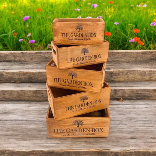 35/32/29/26/23CM SET 5 WAXED CRATES