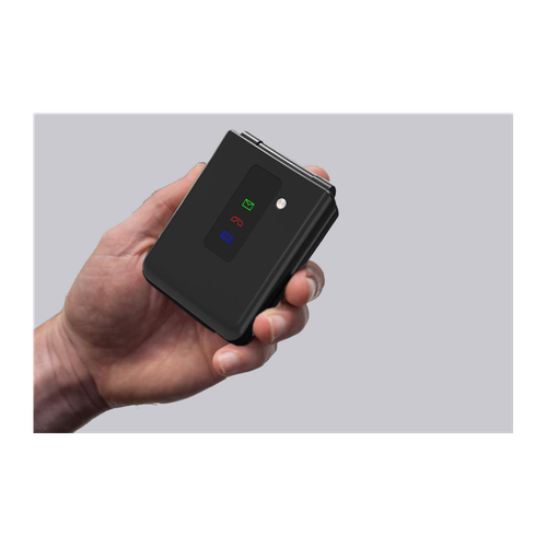 TTfone TT660 Flip Big Button Mobile with GiffGaff Pay As You Go SIM, USB C Cable