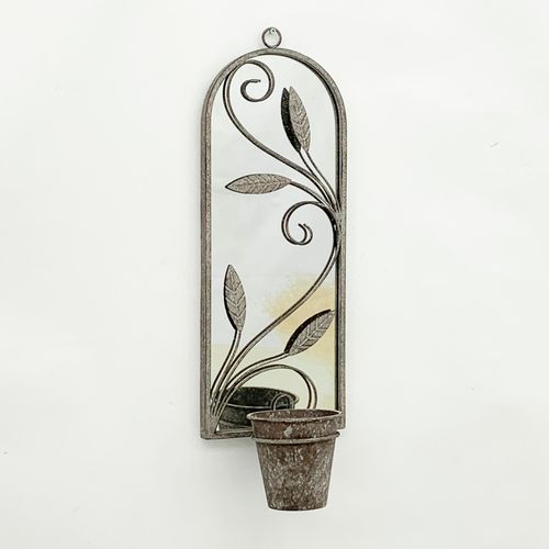 64CM WALL MIRROR WITH SINGLE PLANTER