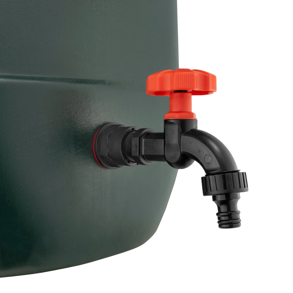 Water Butts Kit 3/4" PP Black Tap and Drill Bit-2