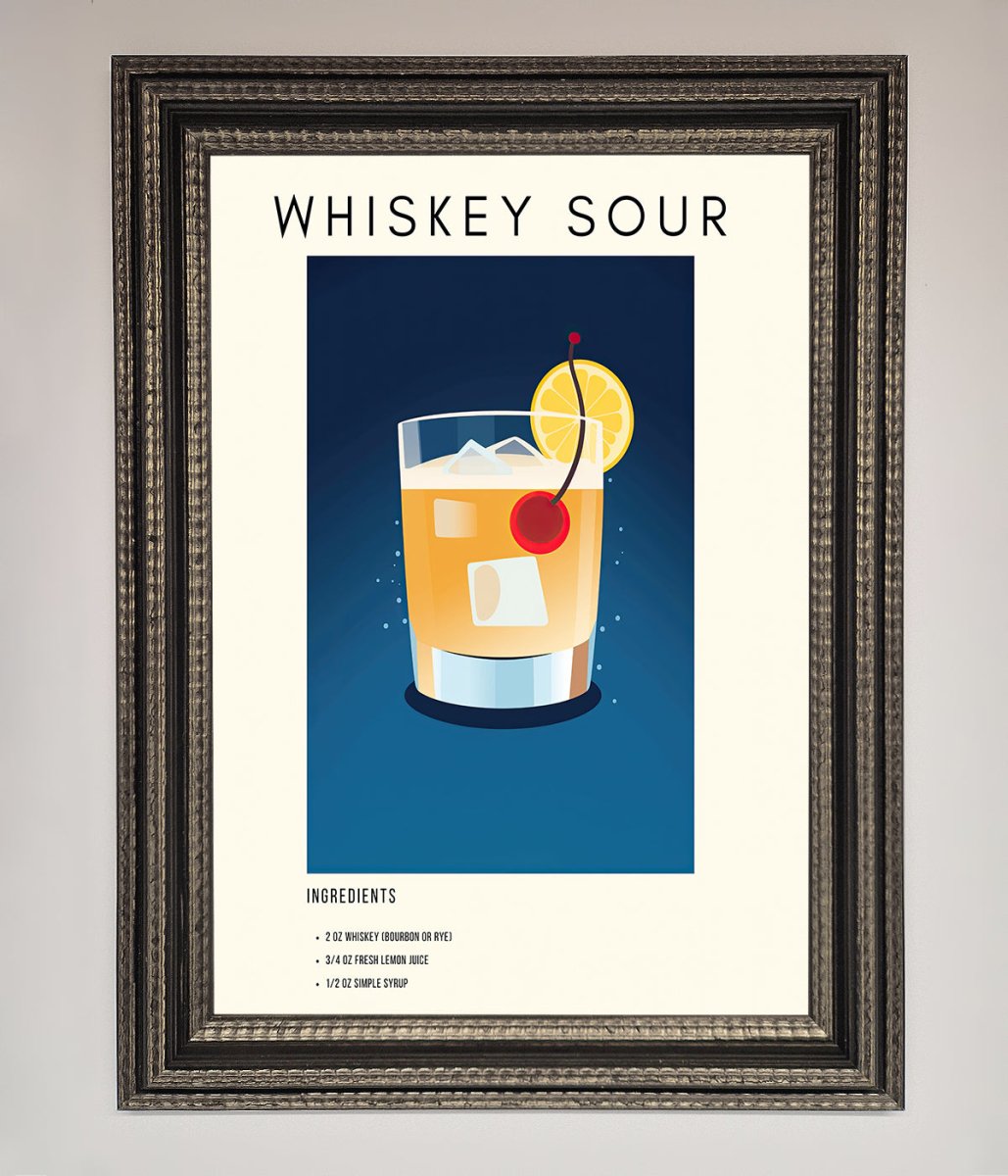 Whiskey Sour Framed Poster-17